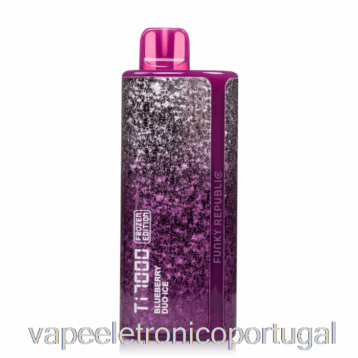 Vape Eletrônico Funkylands Ti7000 Descartável Blueberry Duo Ice